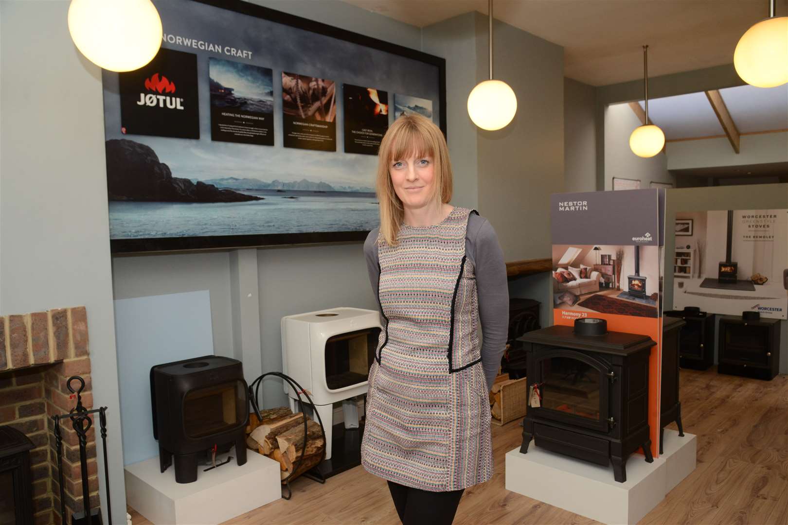 Jo Alsop at the Heating Hub showroom in Rochester