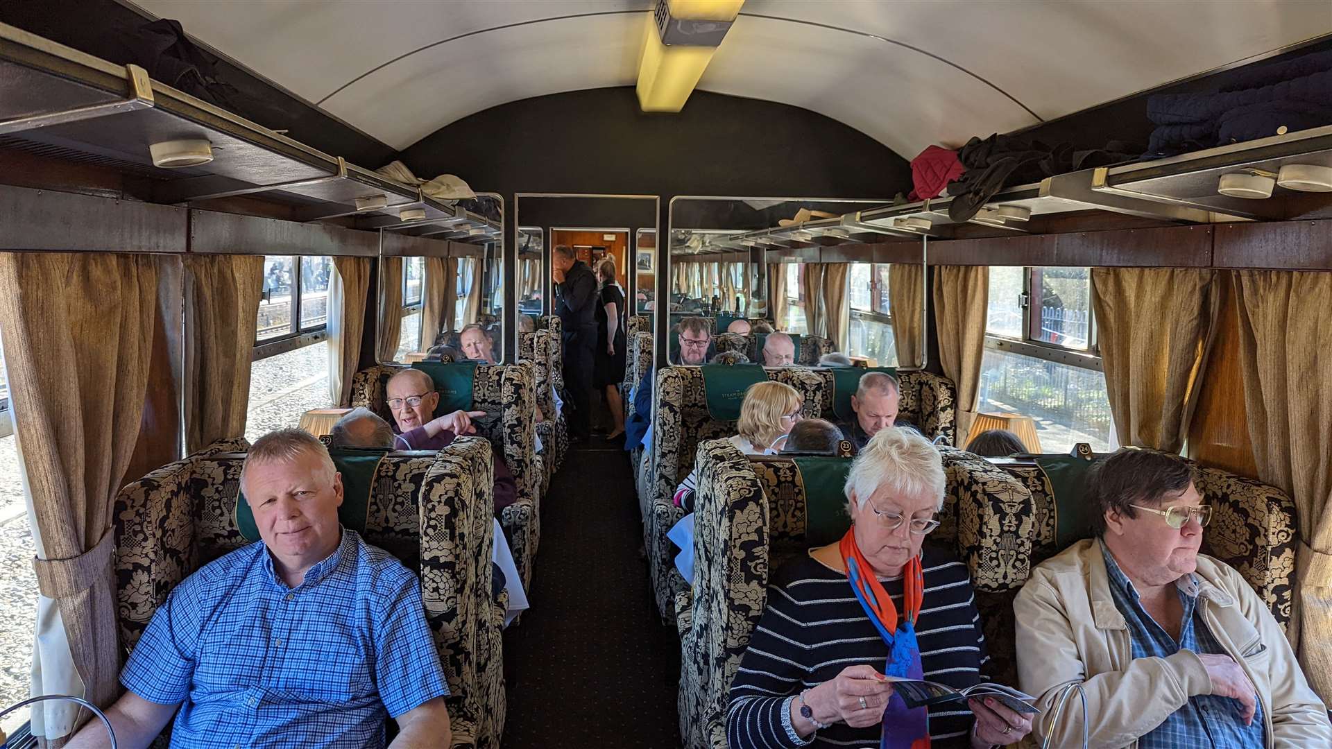 Passengers on Flying Scotsman's tour of Kent
