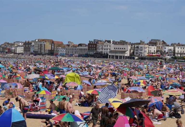 Southeastern warns passengers to avoid travelling during peak times as temperatures soar in Kent
