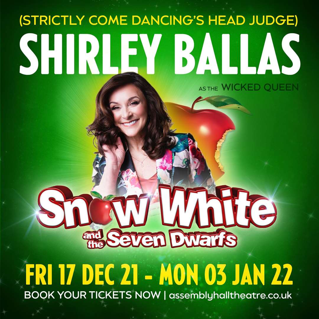 Strictly judge Shirley Ballas will be in panto at the Assembly Hall Theatre, Tunbridge Wells