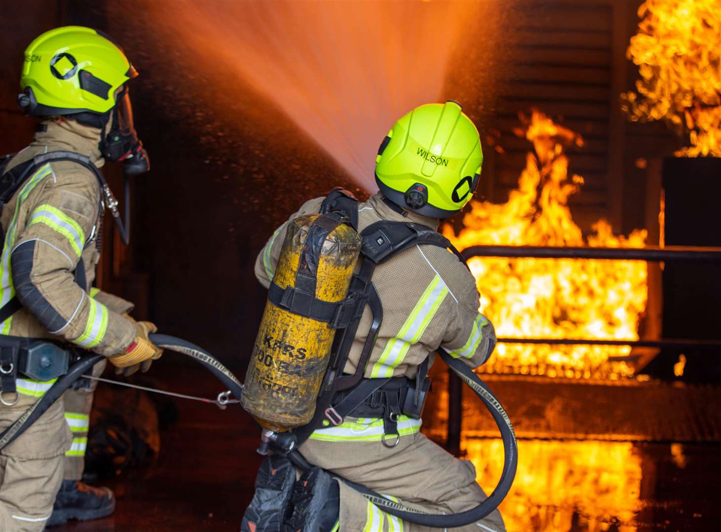 Crews wearing breathing apparatus tackled the house fire in New Ash Green. Stock picture