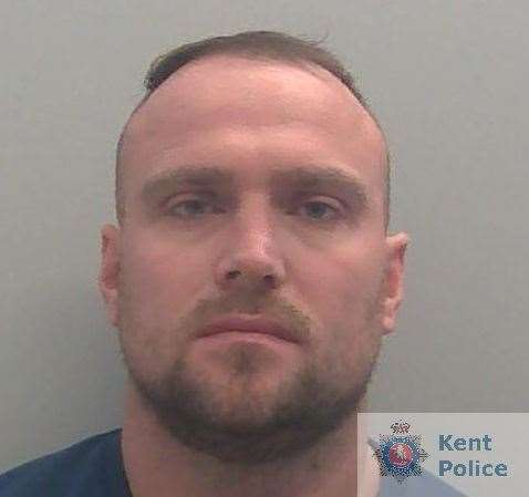 Nelson Ripley, 33, of Tonbridge Road, Maidstone has been jailed after shopkeepers stocking up on cigarettes and tobacco from wholesalers in Medway were robbed. Picture: Kent Police