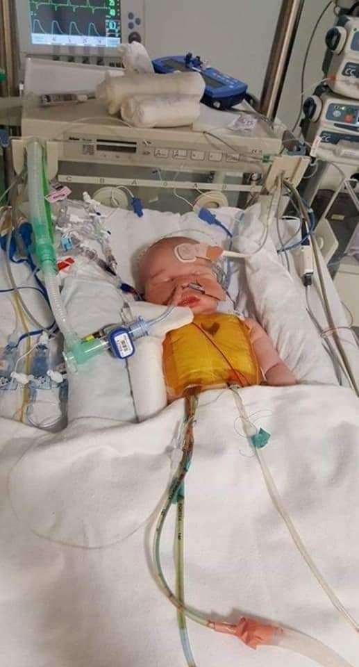 Three-year-old Rory Newing, from Sheppey, is doing a 62-mile challenge to raise money for Great Ormond Street Hospital, which treated him after he was born for a heart defect (45244875)