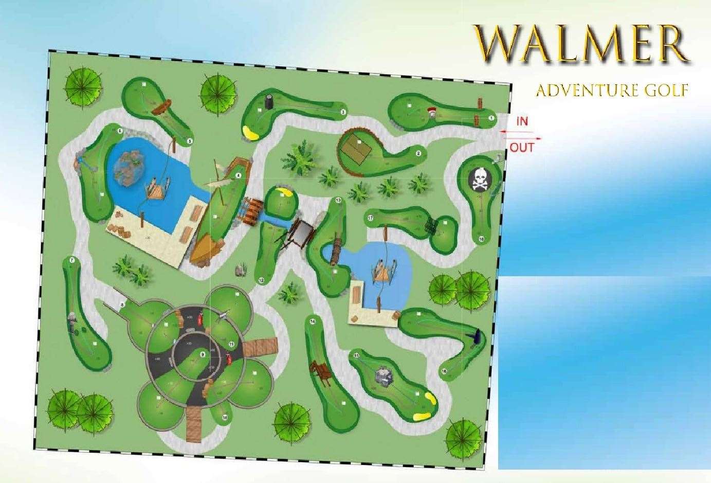 The attraction will feature 18 holes