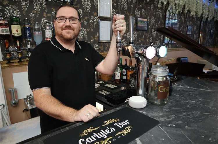 Owner Lee McCall took over Carlyle's in Sheerness. Picture: John Nurden