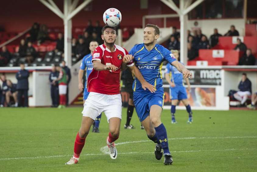 Michael Thalassitis has been in fine form for Ebbsfleet (Pic: Andy Payton)