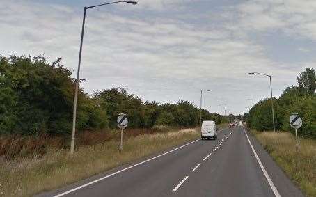 A temporary speed limit will be in place on the Old Thanet Way. Pic: Google Street View