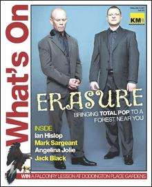 Erasure are the stars of this week's What's On cover