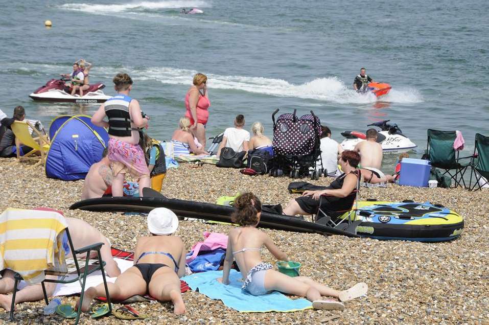 Sun-seekers will be enjoying the rays on Kent's beaches
