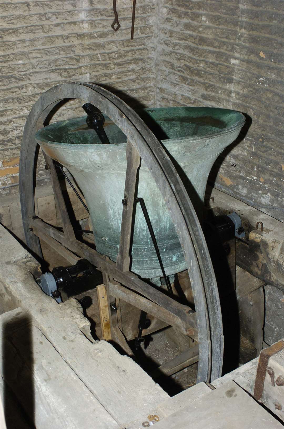 The Curfew Bell in the tower at St Peters Church
