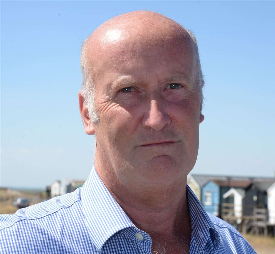 Cllr Ashley Clark has vented his frustration following the closure of the Old Thanet Way in Whitstable. Picture: Chris Davey