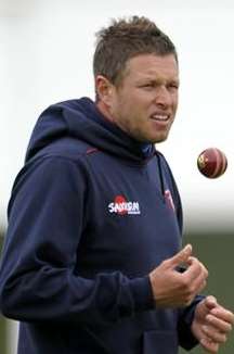 Kent Cricket's Mitchell Claydon