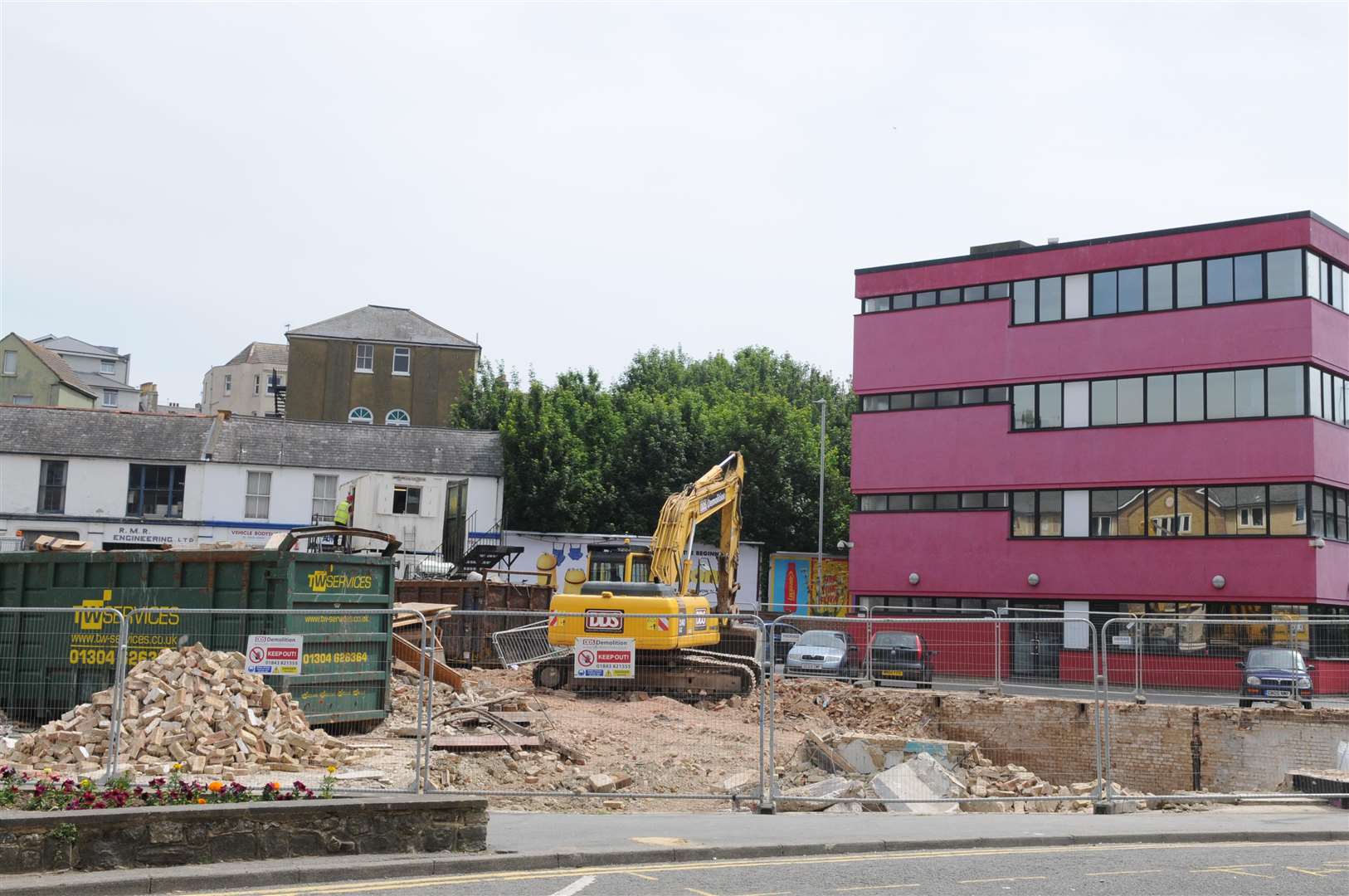 Demolition of the old bingo hall to make way for the proposed new multi-million pound skate park took place last summer