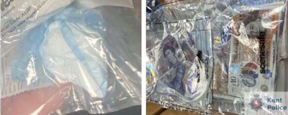 A man and a woman from Maidstone, both 41, were arrested on suspicion of drugs offences. Picture: Kent Police