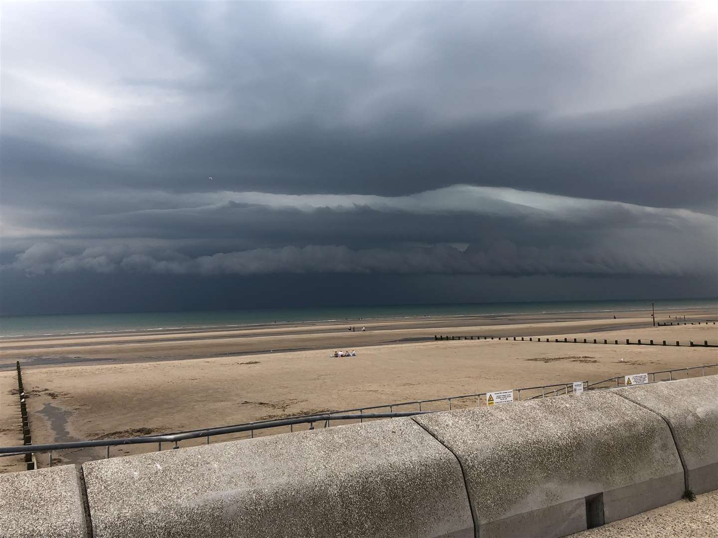 The storm off Dymchurch. Picture: Johnny Gleeson