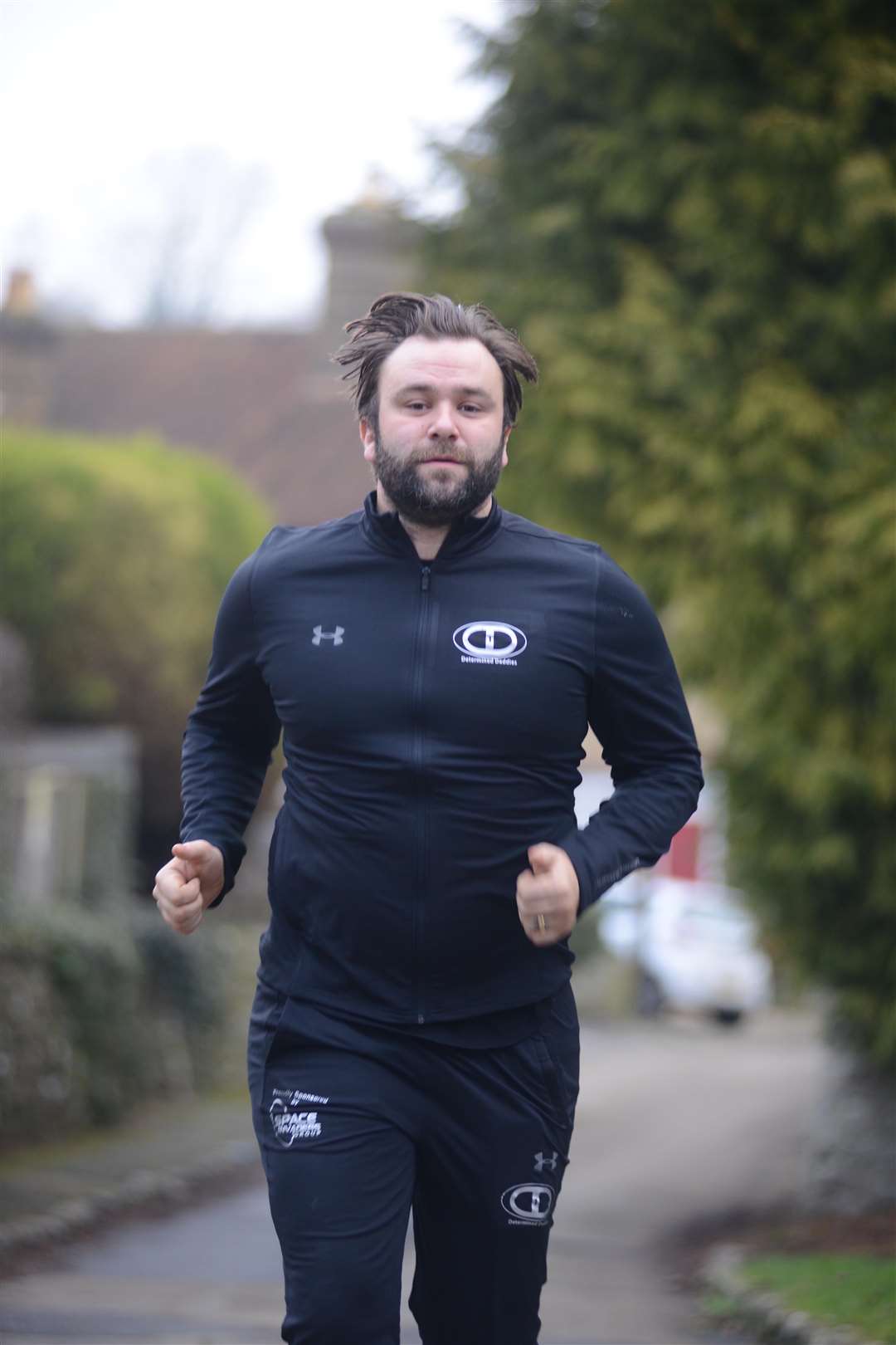 Lee Wenham who is ruuning 10km for 365 days for his son Cellan who has diabetes type 1Picture: Gary Browne FM5047305 (6325876)