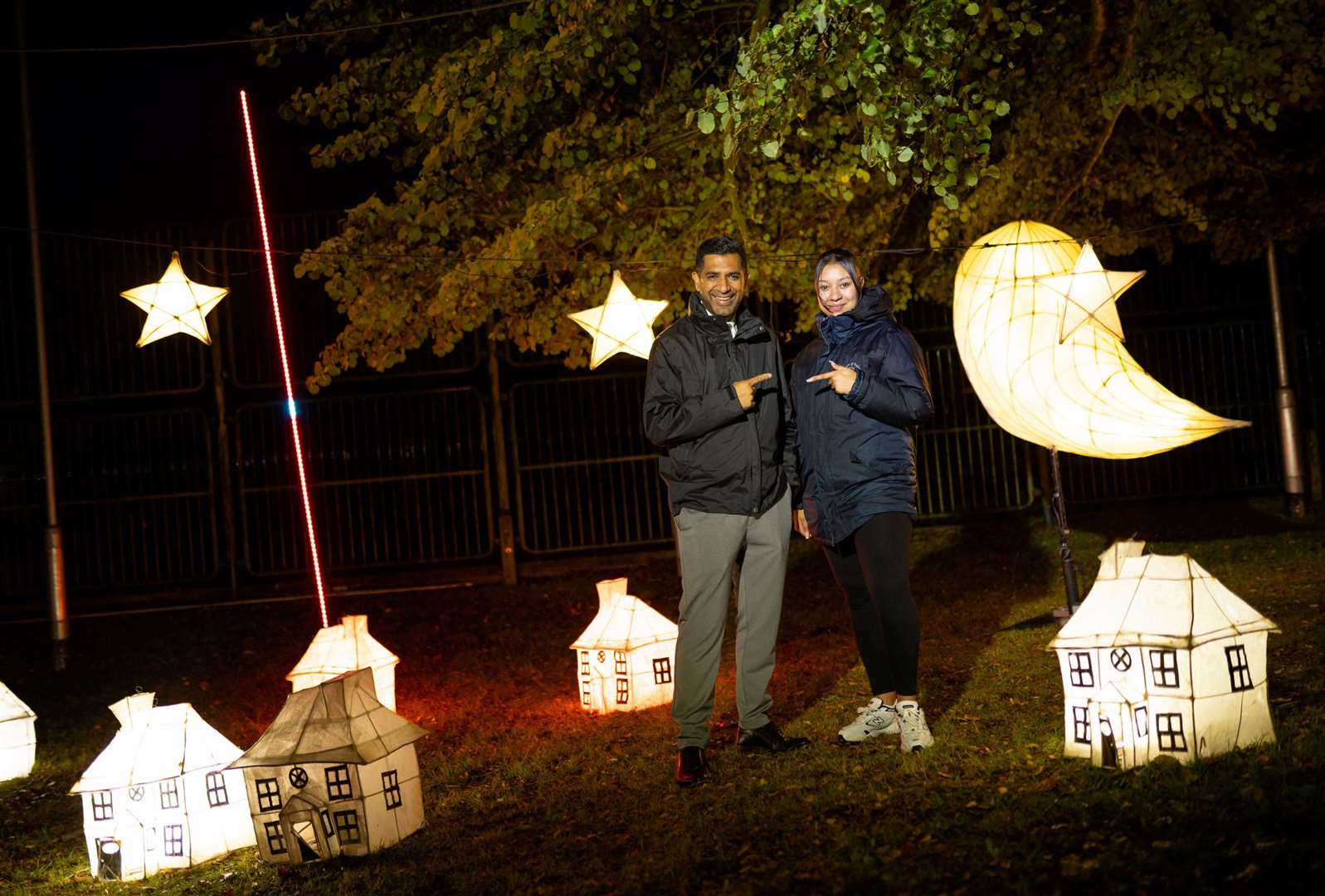 A lantern parade followed the live performances at the church. Picture: Cohesion Plus