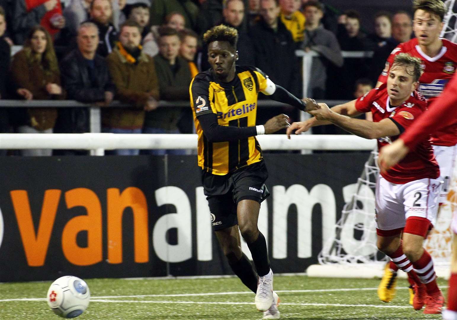 Maidstone skipper Blair Turgott looks to work his magic against Wrexham Picture: Sean Aidan