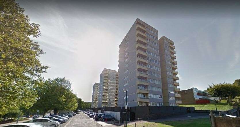 The pair live in a block of flats in Chatham. Picture: Google