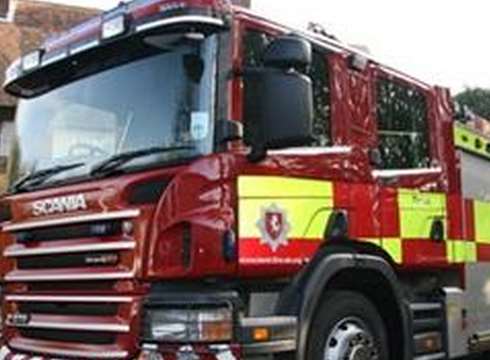 Kent Fire and Rescue Service were called at 9.39am