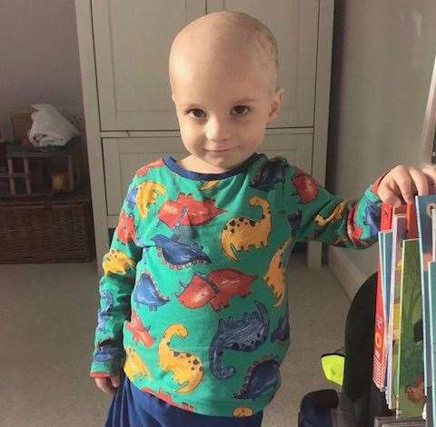 George went through a round of chemotherapy, which lasted 12 months. Picture: Catherine Baker