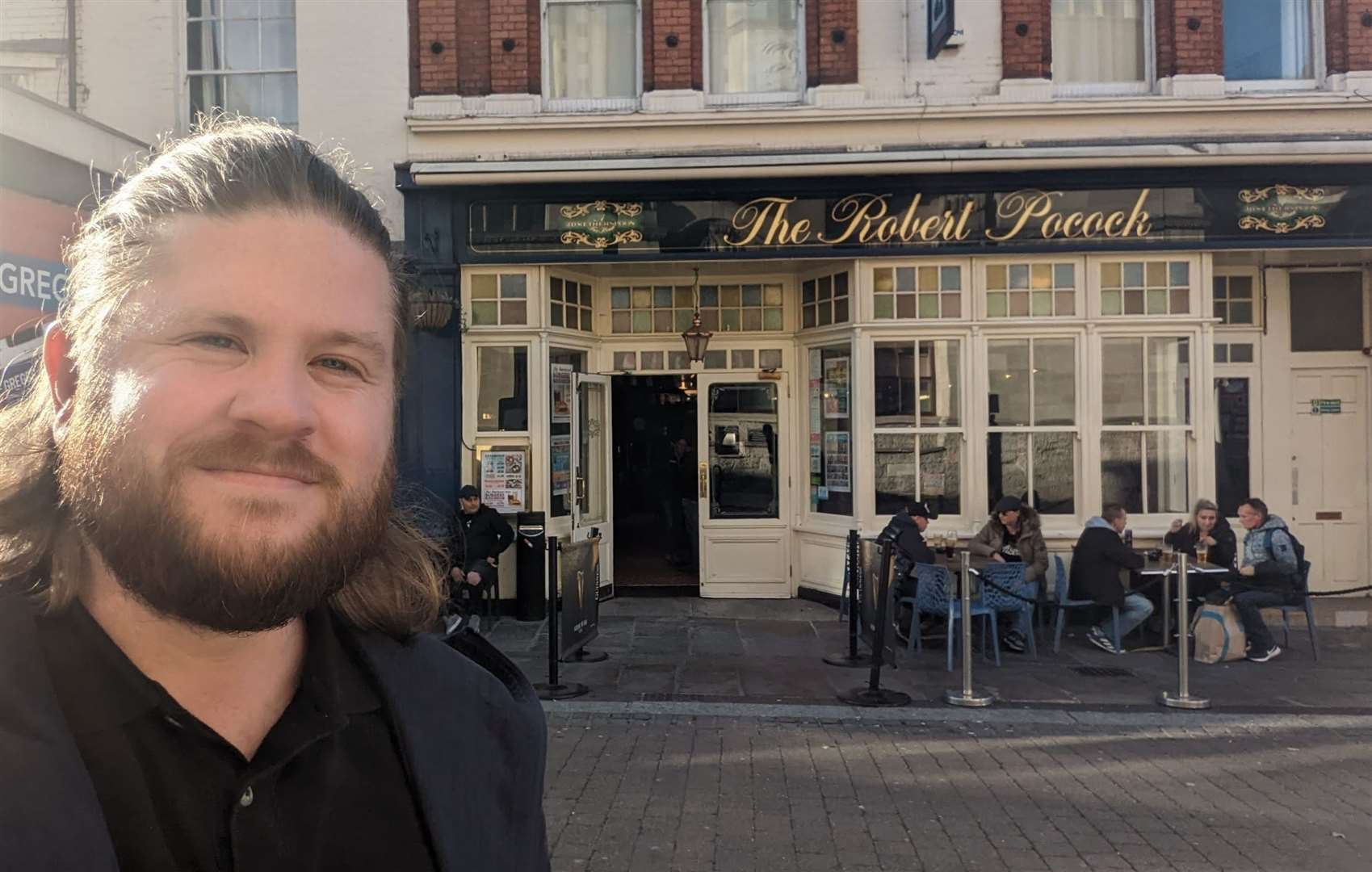 Reporter Rhys Griffiths at The Robert Pocock in Gravesend