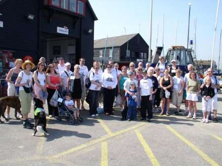 Walkers who took part in the Whitstable Lifeboat Sponsored Walk