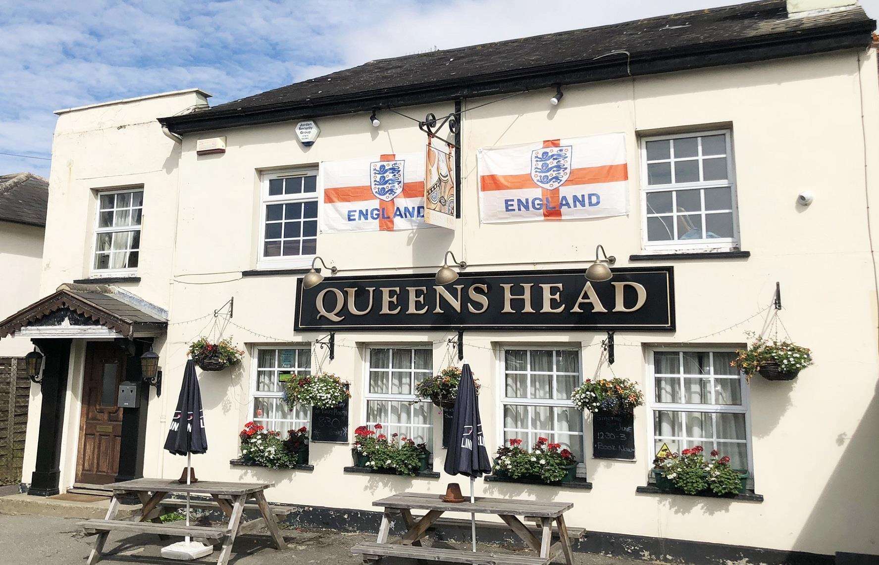 The freehold of the Queens Head pub in Five Oak Green is on the market for £295,000