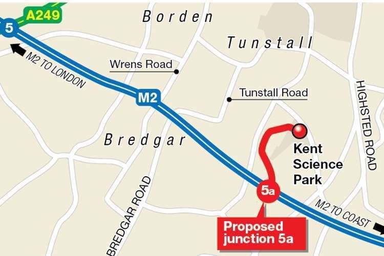 Map of where the proposed junction would go in 2014. Graphic: KMG