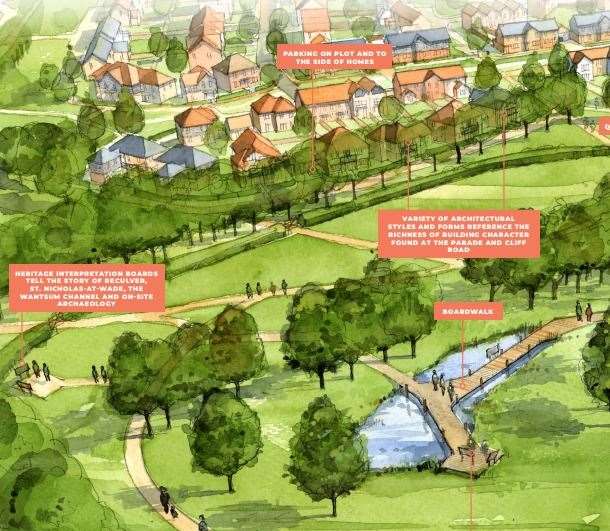 An artists impression of the Birchington plans. Picture: Ptarmigan Land and Millwood Designer Homes