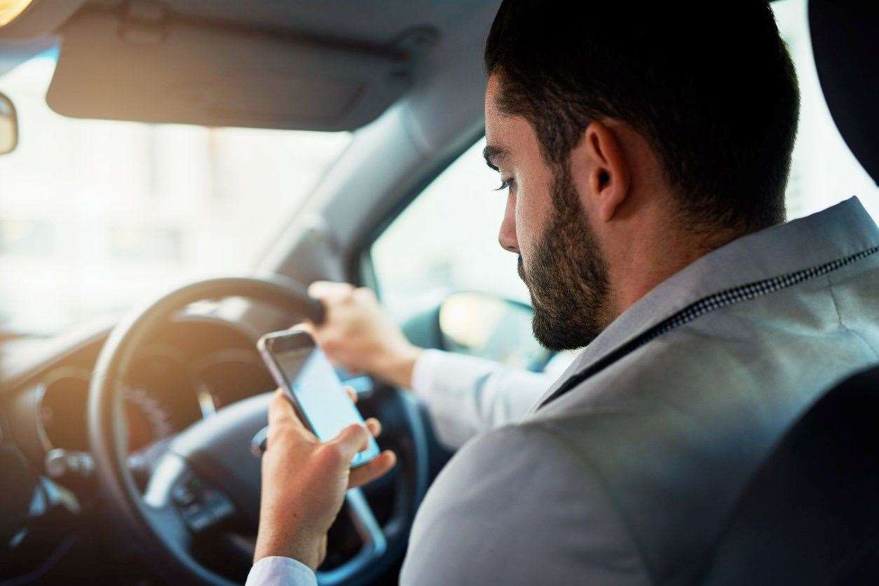 He was given an on-the-spot fine for using his phone while driving. Picture: istock