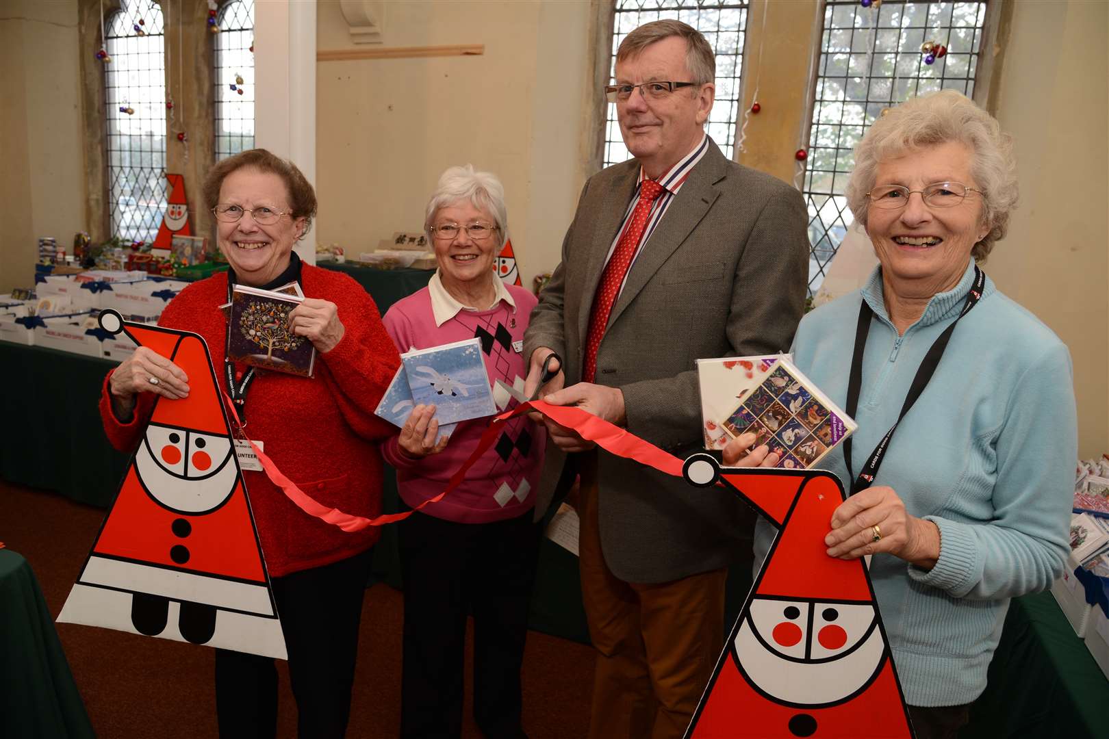 Jeanne Philpott, Diana Terry, Brian Short and Pauline Wise Launch of Cards for Good Causes at Deal Landmark Centre