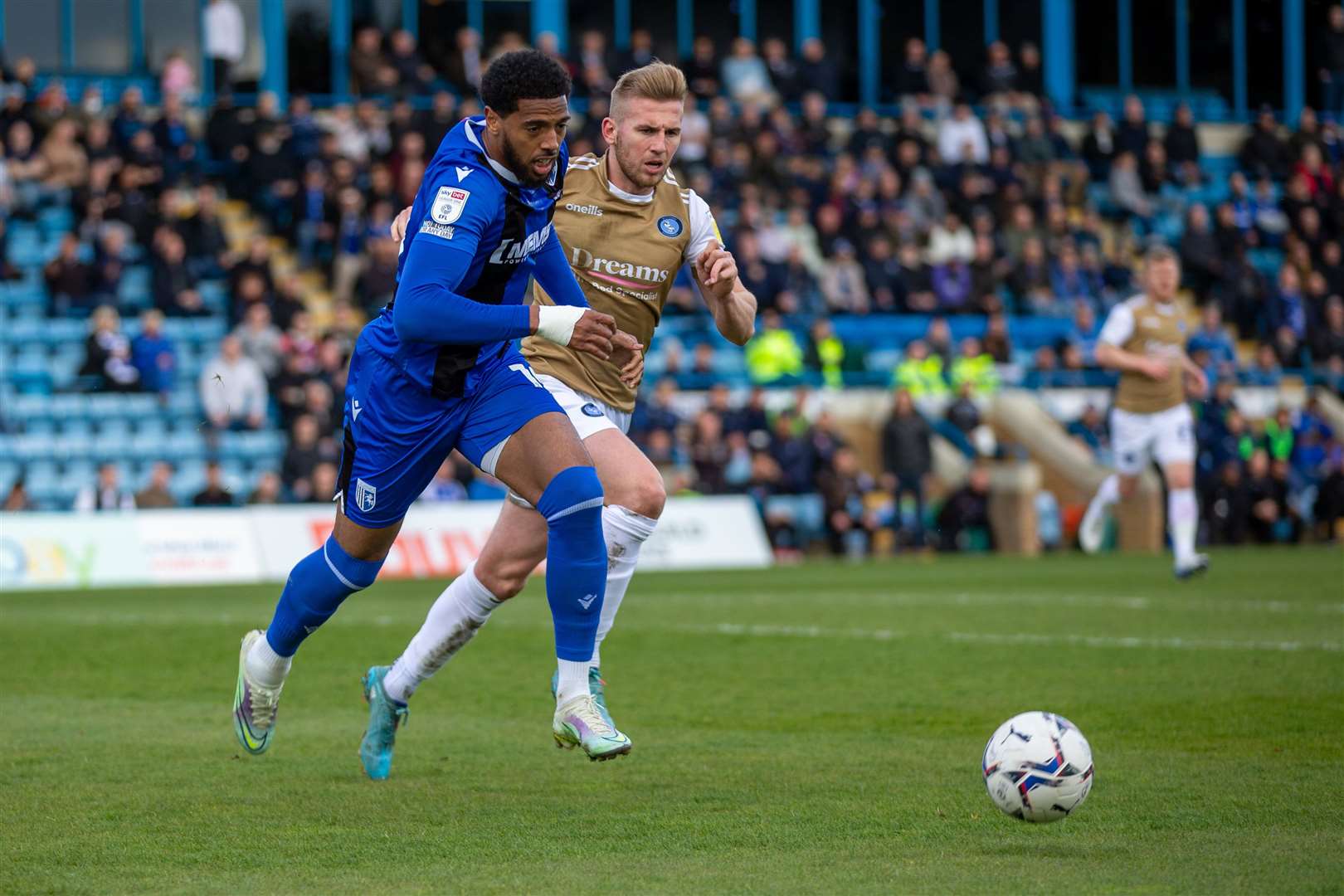 Vadaine Oliver on the attack against Wycombe Picture: KPI