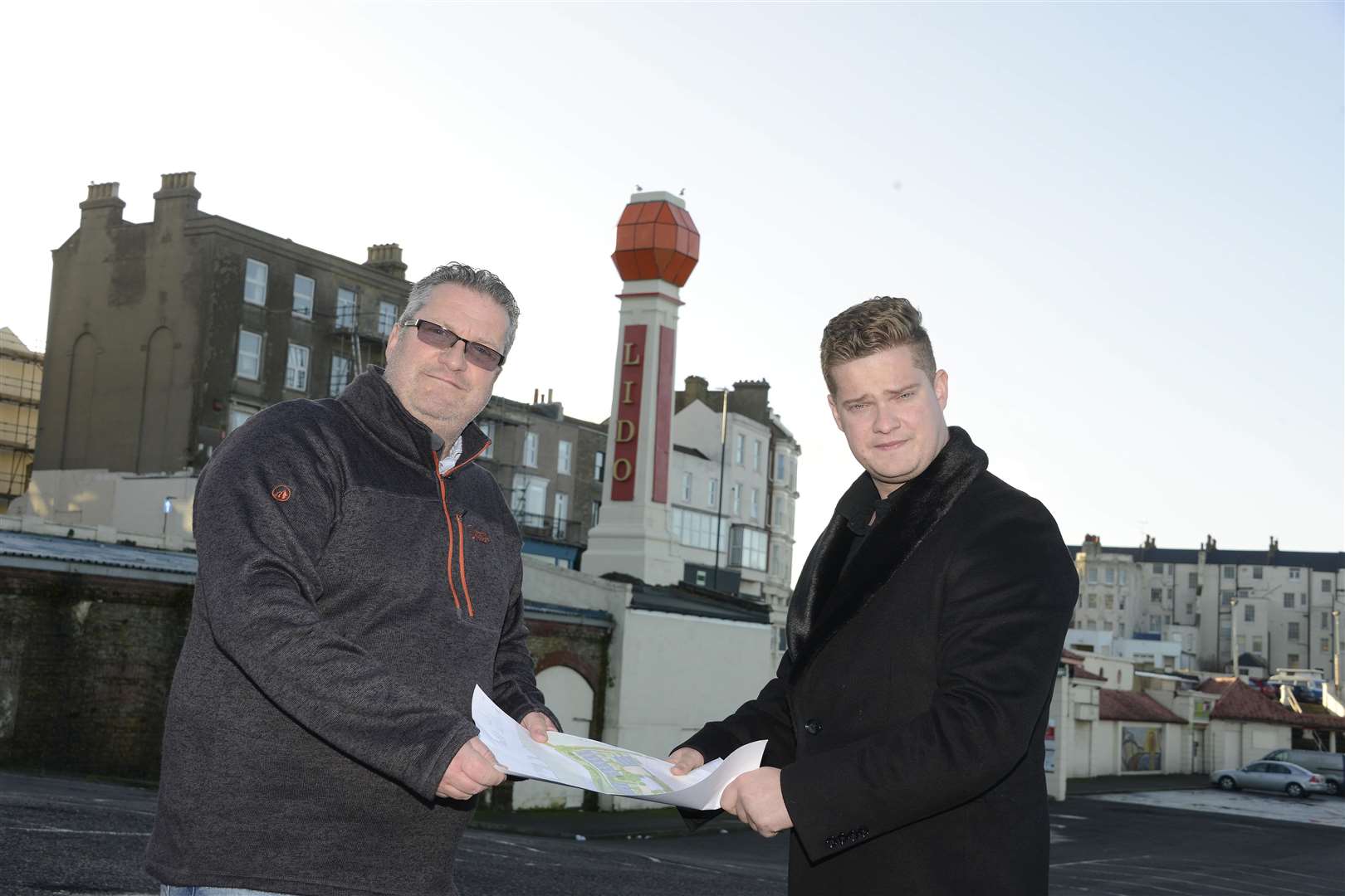 Ralph and Alistair Noel have plans for a hotel and apartments Picture: Paul Amos