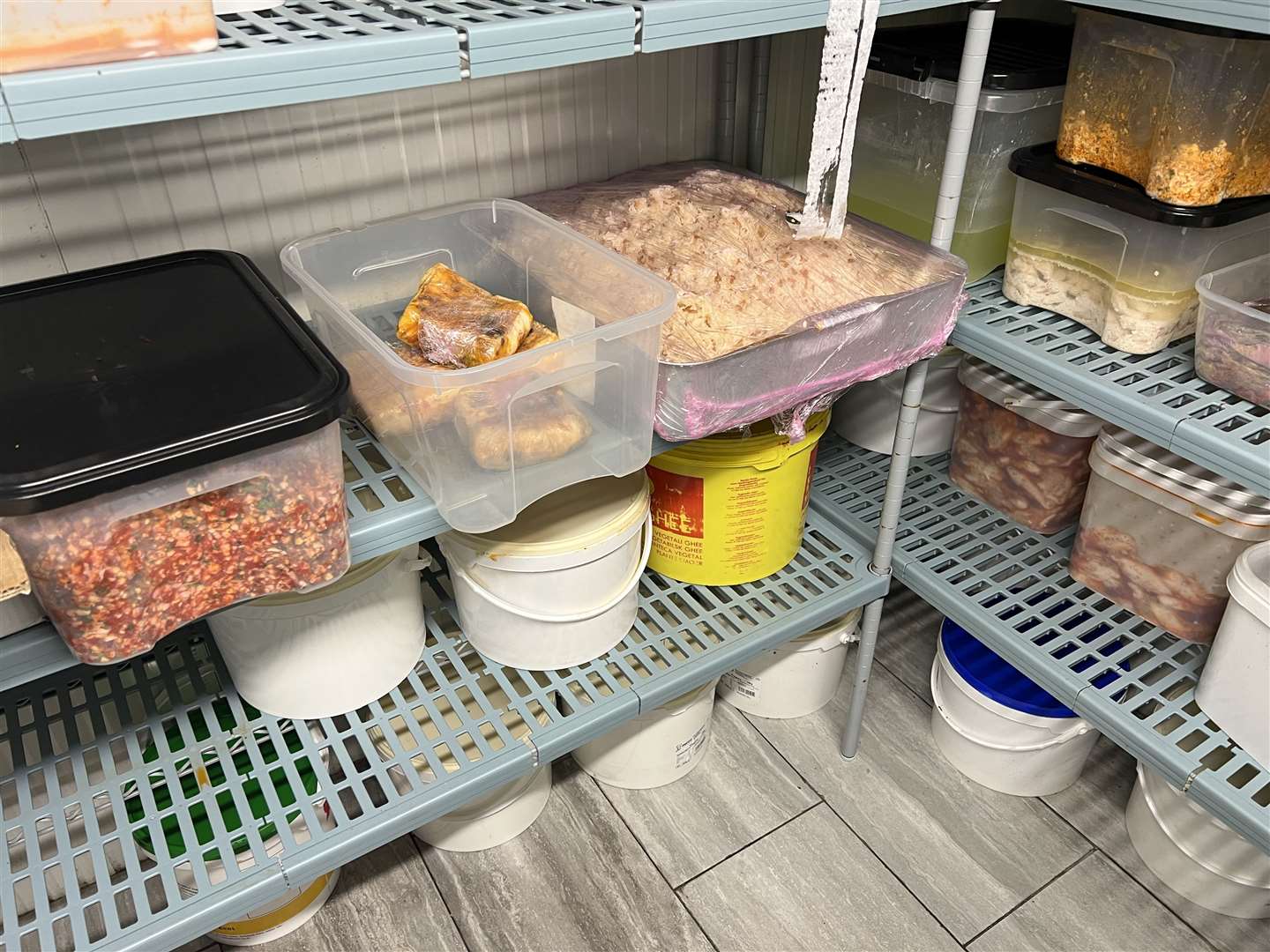 The storage room in the Cinar Kitchen, Sittingbourne. Picture: Megan Carr