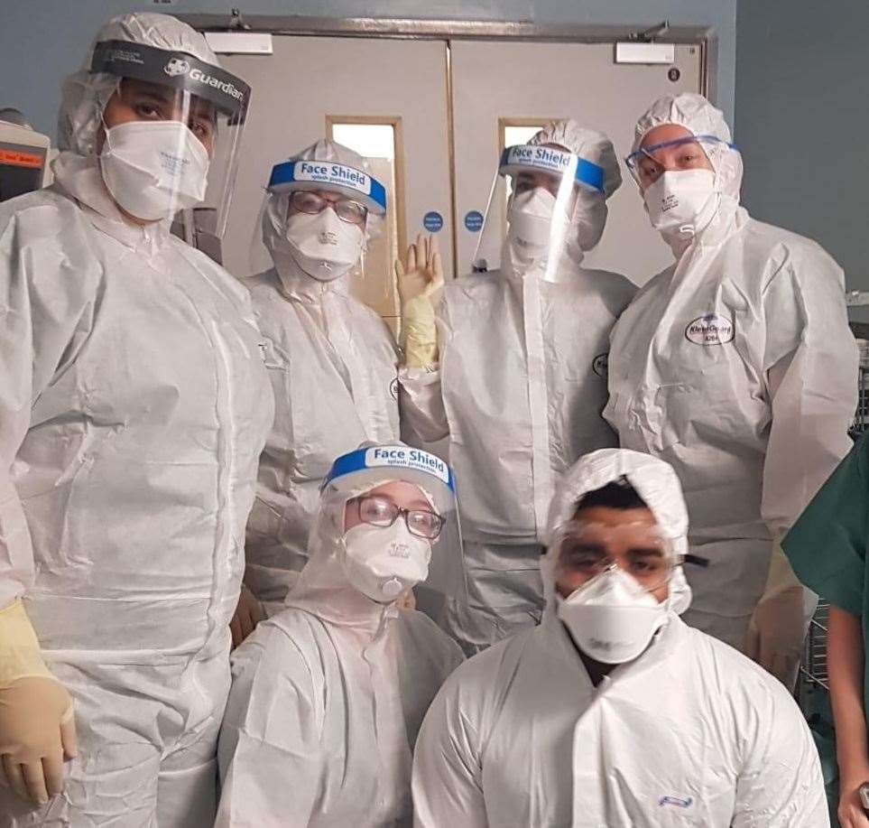 Medway hospital bosses have dismissed a lack of PPE for frontline doctors and nurses. Picture: Darent Valley Hospital
