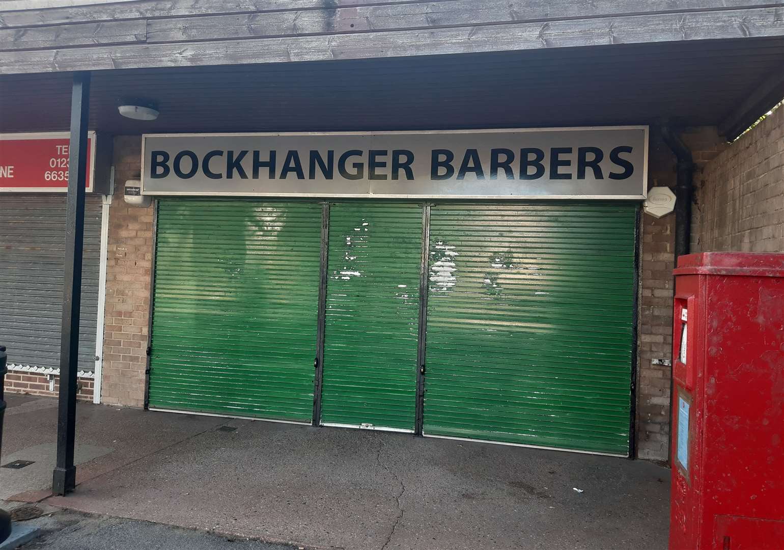 Bockhanger Barbers is now in the former Post Office site