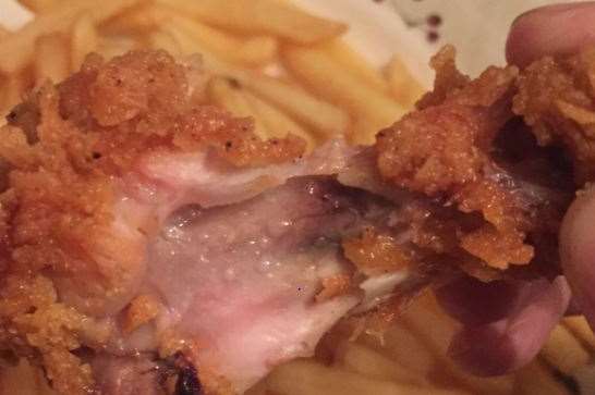 One customer who wanted some fried chicken took issue with the fact it was red.