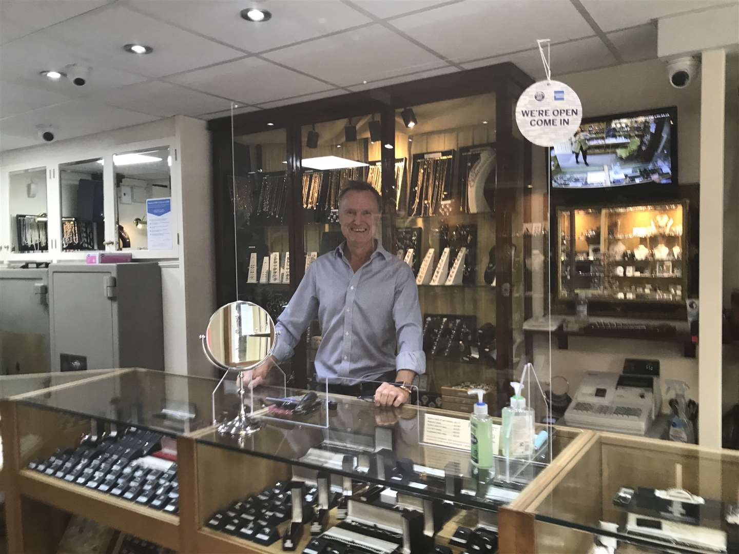 Andrew Smith in his jewellers