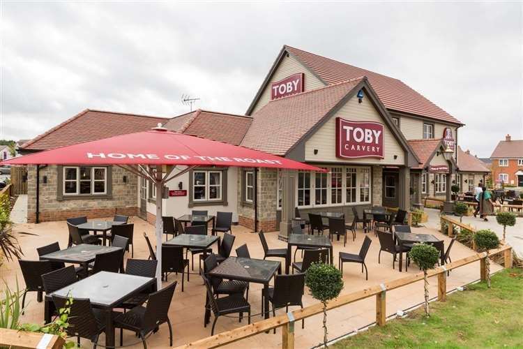 Police were alerted to the Toby Carvery on Wednesday