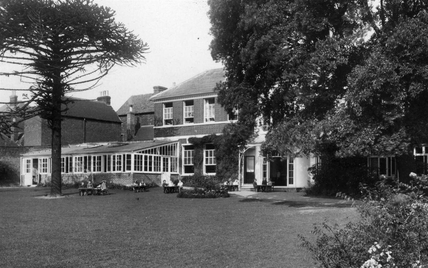 How part of the main school building looked in the 1950s. Picture: Steve Salter