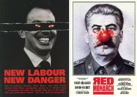 The design was based on these two famous protest posters