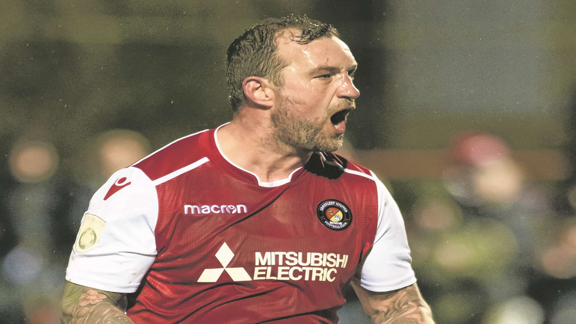Danny Kedwell and Ebbsfleet go to Leyton Orient on Saturday Picture: Andy Payton