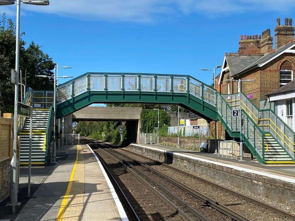 The incident happened at Westgate-on-Sea station