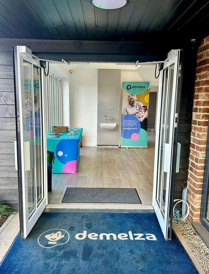 The entrance of the new Demelza building. Picture: Demelza