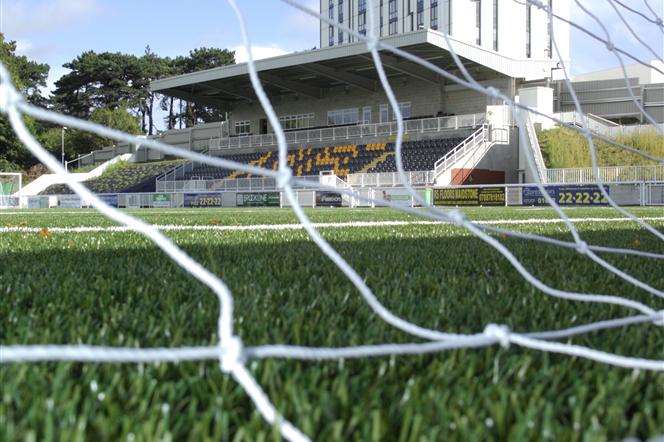 Gallagher Stadium's 3G pitch. Picture: Martin Apps