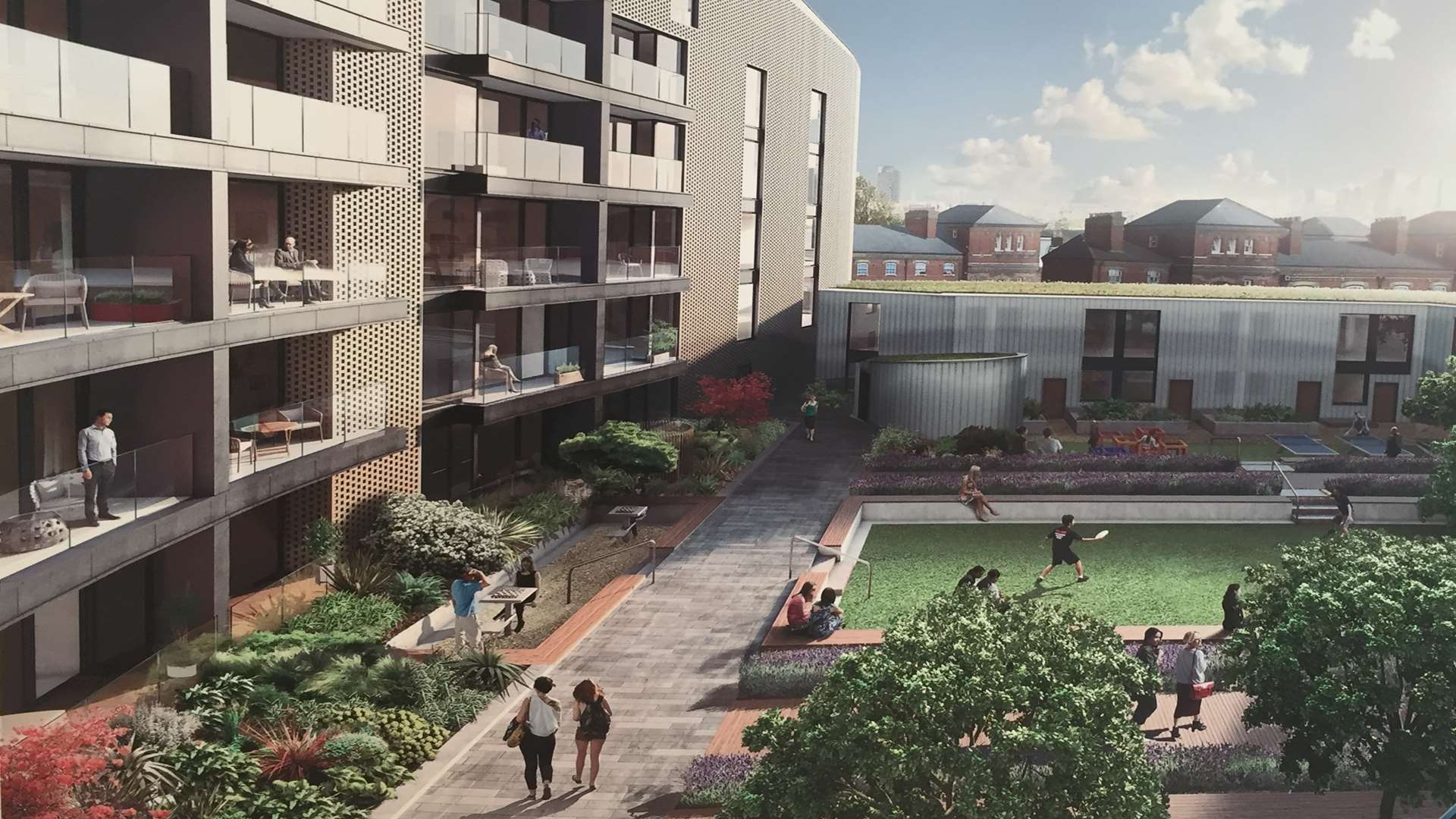 Artist impressions show what the flats could look like if approved