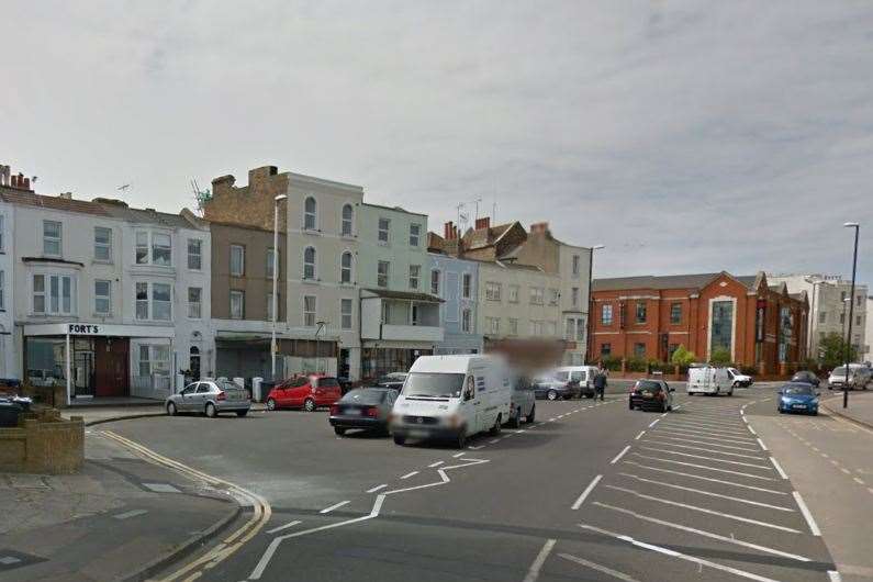 The attack happened in Cliff Terrace, Margate