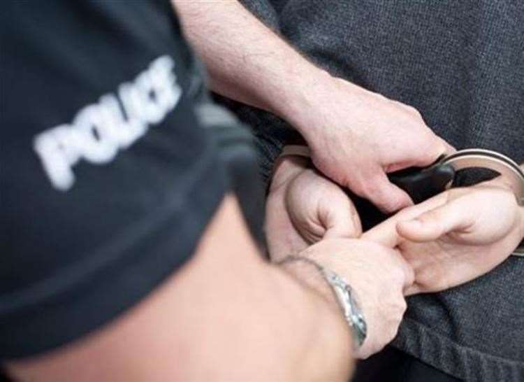 A man has been arrested on suspicion of numerous charges in connection with a disturbance at a house.