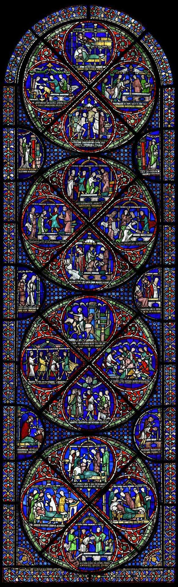 Entire Miracle window. Picture: The Chapter, Canterbury Cathedral